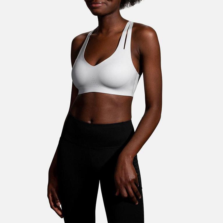 Brooks DARE STRAPPY RUN Running Bra Womens Online - White (ASN391407)